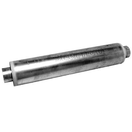 Walker Muffler, Exhaust, General Service, 4 Id Inlet, 9 Shell Dia, 44 Shell Length, 51 Overall Length, 5 22941